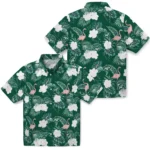 New York Jets Hawaiian Shirt – Flamingo and Hibiscus