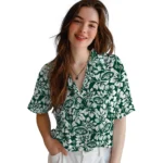 New York Jets Hawaiian Shirt – Hibiscus Motif