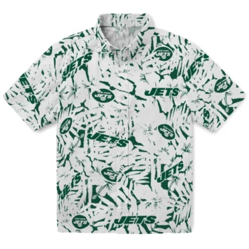 new york jets hibiscus overlay hawaiian shirts best selling