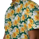 New York Jets Hawaiian Shirt – Hibiscus Tropics