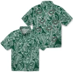 New York Jets Hawaiian Shirt – Leaf Outline