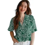 New York Jets Hawaiian Shirt – Leaf Outline