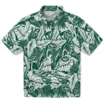 New York Jets Hawaiian Shirt – Monstera Layer