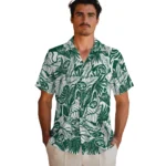New York Jets Hawaiian Shirt – Monstera Layer