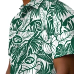 New York Jets Hawaiian Shirt – Monstera Layer