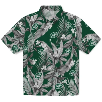 new york jets palm leaves green hawaiian shirts best selling