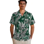 New York Jets Hawaiian Shirt – Palm Leaves