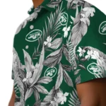 New York Jets Hawaiian Shirt – Palm Leaves