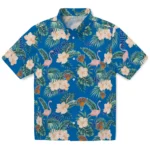 New York Knicks Hawaiian Shirt – Flamingo and Hibiscus
