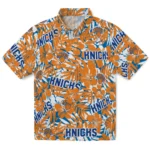 New York Knicks Hawaiian Shirt – Hibiscus Overlay