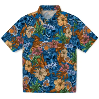 new york knicks tiki jungle blue hawaiian shirts best selling