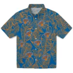 New York Knicks Hawaiian Shirt – Leaf Outline
