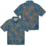 New York Knicks Hawaiian Shirt – Leaf Outline