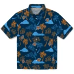 New York Knicks Hawaiian Shirt – Palm And Clouds