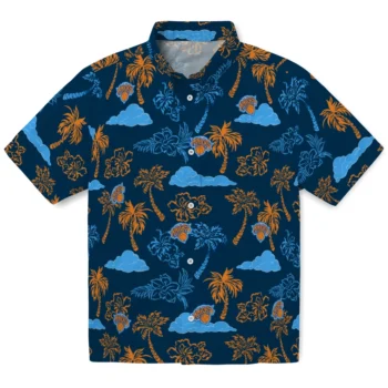 new york knicks palm and clouds blue hawaiian shirts best selling