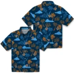 New York Knicks Hawaiian Shirt – Palm And Clouds