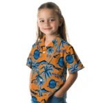 New York Knicks Hawaiian Shirt – Palm Sunset