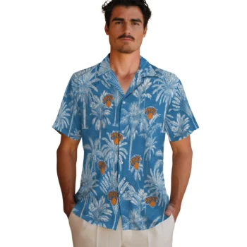 new york knicks palm shadows blue hawaiian shirts fashion forward