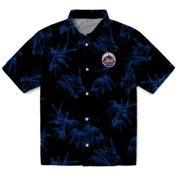 new york mets bamboo branches blue black hawaiian shirts best selling