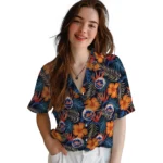 New York Mets Hawaiian Shirt – Hibiscus Foliage