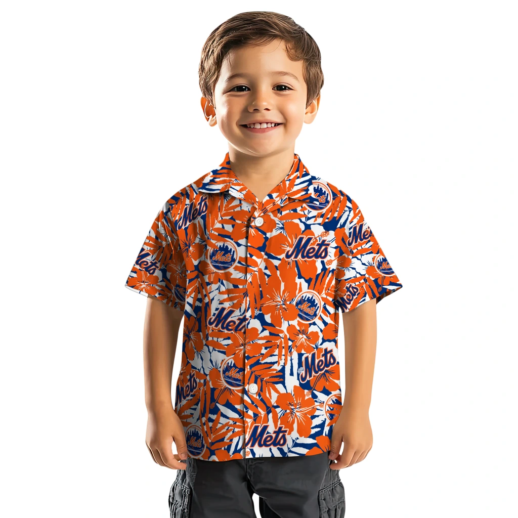New York Mets Hawaiian Shirt - Hibiscus Overlay new york mets hibiscus overlay hawaiian shirts top rated