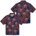 New York Mets Hawaiian Shirt – Leaf Outline