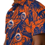 New York Mets Hawaiian Shirt – Monstera Layer