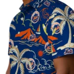 New York Mets Hawaiian Shirt – Palm Tree Island