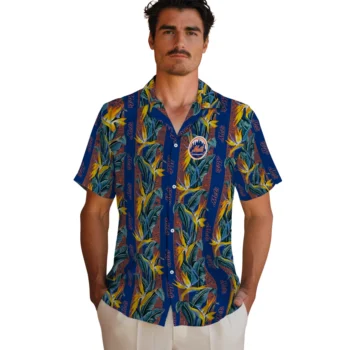 new york mets paradise vines blue hawaiian shirts fashion forward