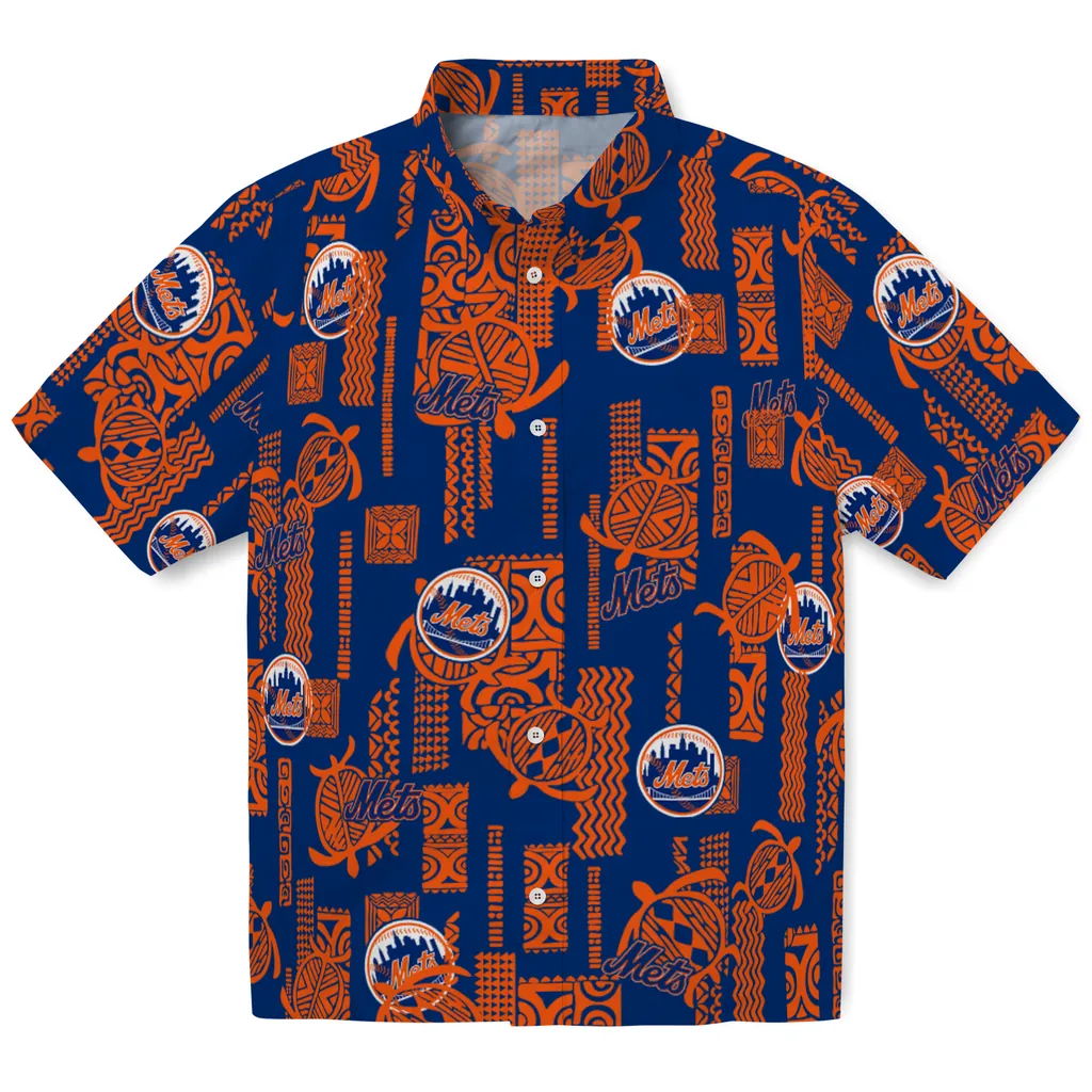 New York Mets Hawaiian Shirt - Turtle Lines new york mets turtle lines blue hawaiian shirts best selling