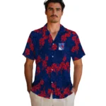 New York Rangers Hawaiian Shirt – 50th State Flower