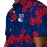 New York Rangers Hawaiian Shirt – 50th State Flower