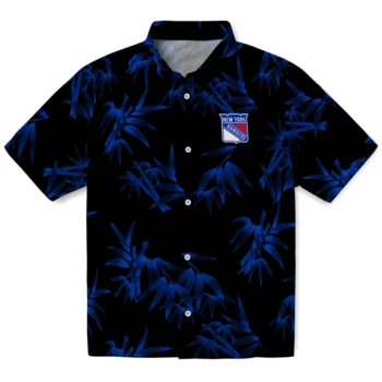 new york rangers bamboo branches blue black hawaiian shirts best selling
