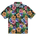 New York Rangers Hawaiian Shirt – Brilliant Hibiscus Garden