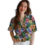 New York Rangers Hawaiian Shirt – Brilliant Hibiscus Garden