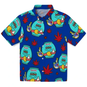 new york rangers bong smile blue hawaiian shirts best selling