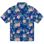New York Rangers Hawaiian Shirt – Flamingo and Hibiscus