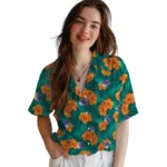 New York Rangers Hawaiian Shirt – Hibiscus and Palm Leaves