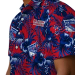 New York Rangers Hawaiian Shirt – Hibiscus Exotic