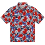 New York Rangers Hawaiian Shirt – Hibiscus Fiesta
