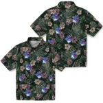 New York Rangers Hawaiian Shirt – Hibiscus Leaves Pattern