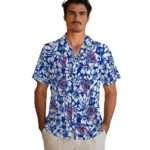 New York Rangers Hawaiian Shirt – Hibiscus Motif