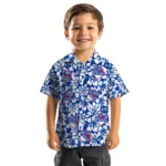 New York Rangers Hawaiian Shirt – Hibiscus Motif