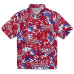 New York Rangers Hawaiian Shirt – Hibiscus Overlay