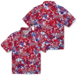 New York Rangers Hawaiian Shirt – Hibiscus Overlay