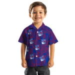 New York Rangers Hawaiian Shirt – Leaf Outline