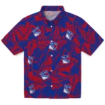 New York Rangers Hawaiian Shirt – Monstera Layer
