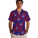 New York Rangers Hawaiian Shirt – Monstera Layer