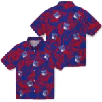 New York Rangers Hawaiian Shirt – Monstera Layer