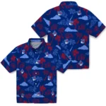 New York Rangers Hawaiian Shirt – Palm And Clouds